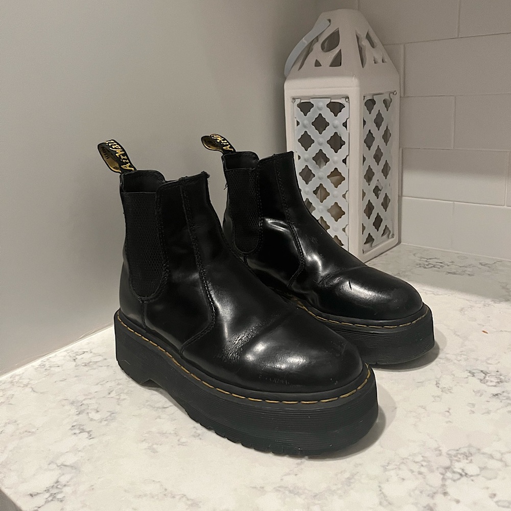 Dr. Martens Black Leather Chelsea Boots